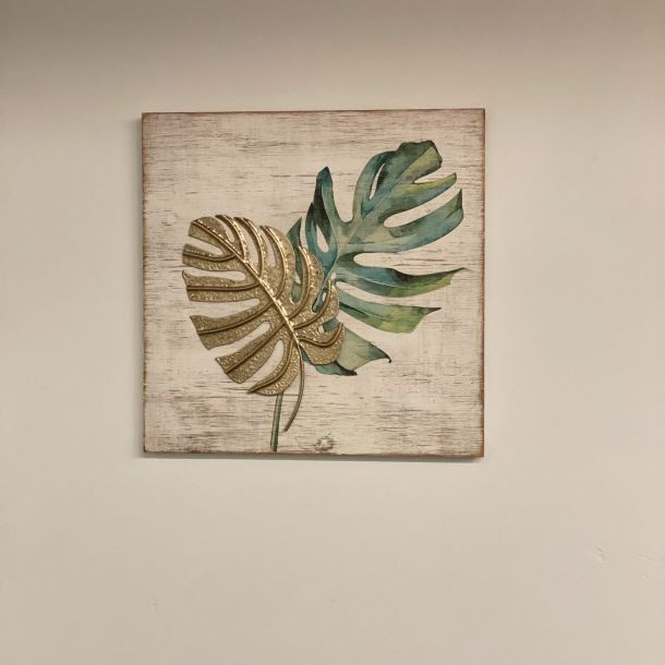 photo of a leaf painting in Refresh Psychotherapy's Wall Street office location in New York